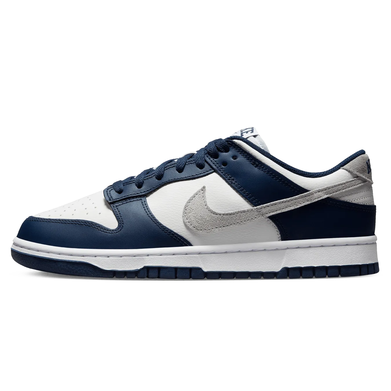 Nike Dunk Low 'Midnight Navy Smoke Grey' Nike Dunk casual shoes with iconic low-top shape