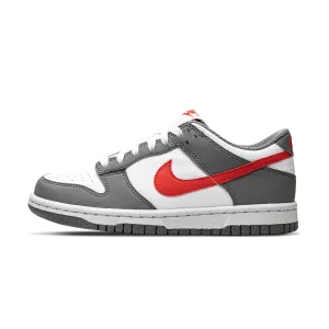 Nike Dunk Low Next Nature GS 'Smoke Grey Light Crimson' Nike Dunk casual shoes with iconic low-top shape