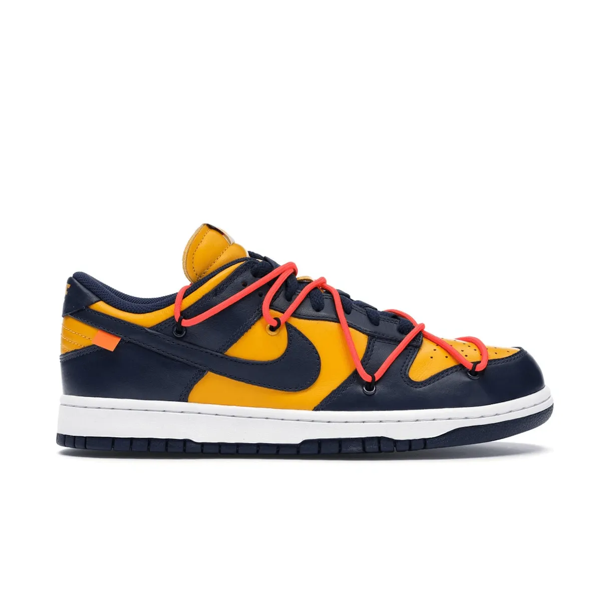 Nike Dunk Low Off-White University Gold Nike Dunk stylish shoes for sport and street