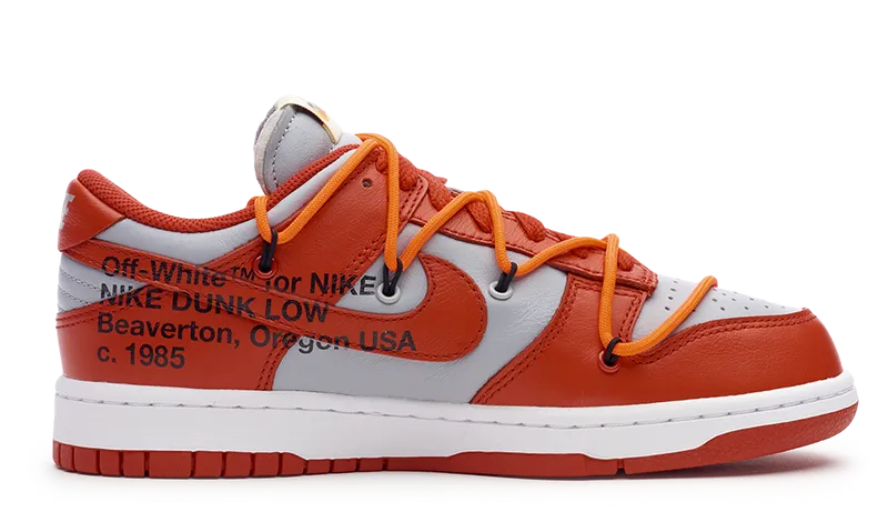 Nike Dunk Low Off-White University Red Dunk sneakers