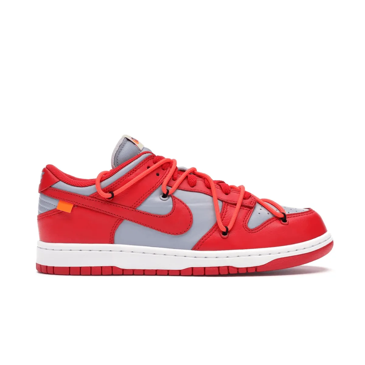 Nike Dunk Low Off-White University Red Nike Dunk stylish shoes for sport and street