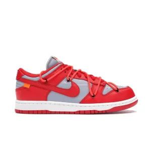 Nike Dunk Low Off-White University Red Nike Dunk stylish shoes for sport and street
