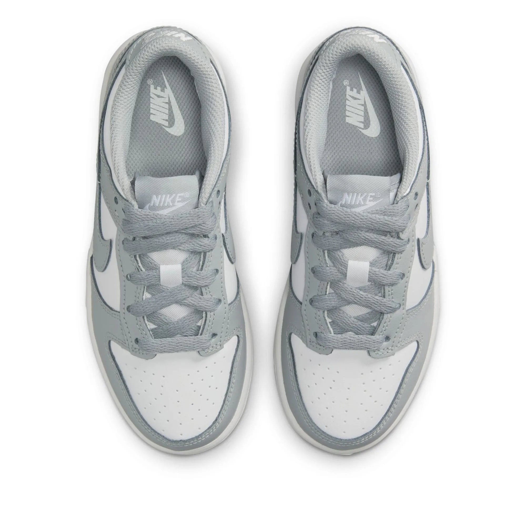 Nike Dunk Low (PS) - White/Light Smoke Grey Nike signature shoe looks