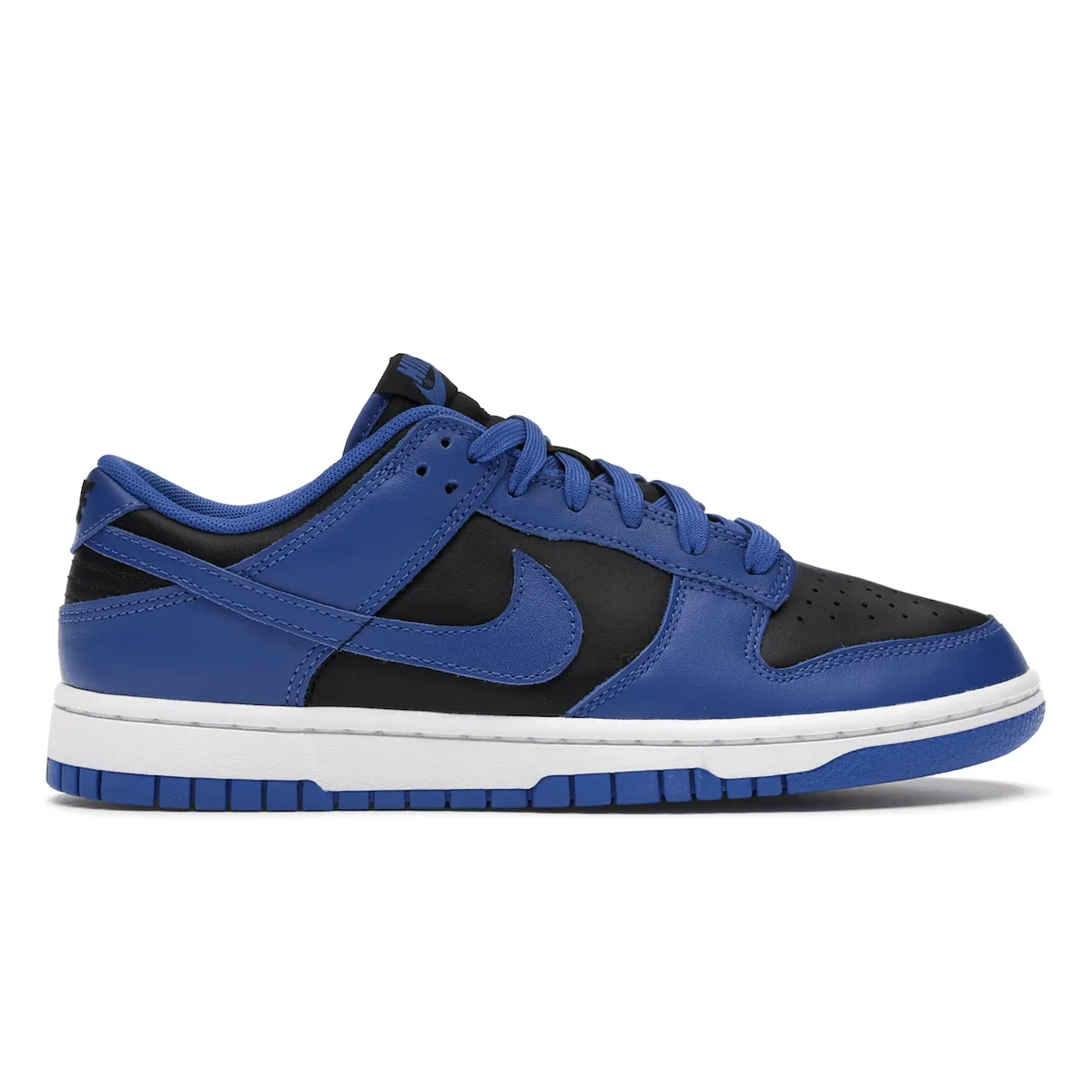 Nike Dunk Low Retro Black Hyper Cobalt Nike Dunk stylish shoes for sport and street