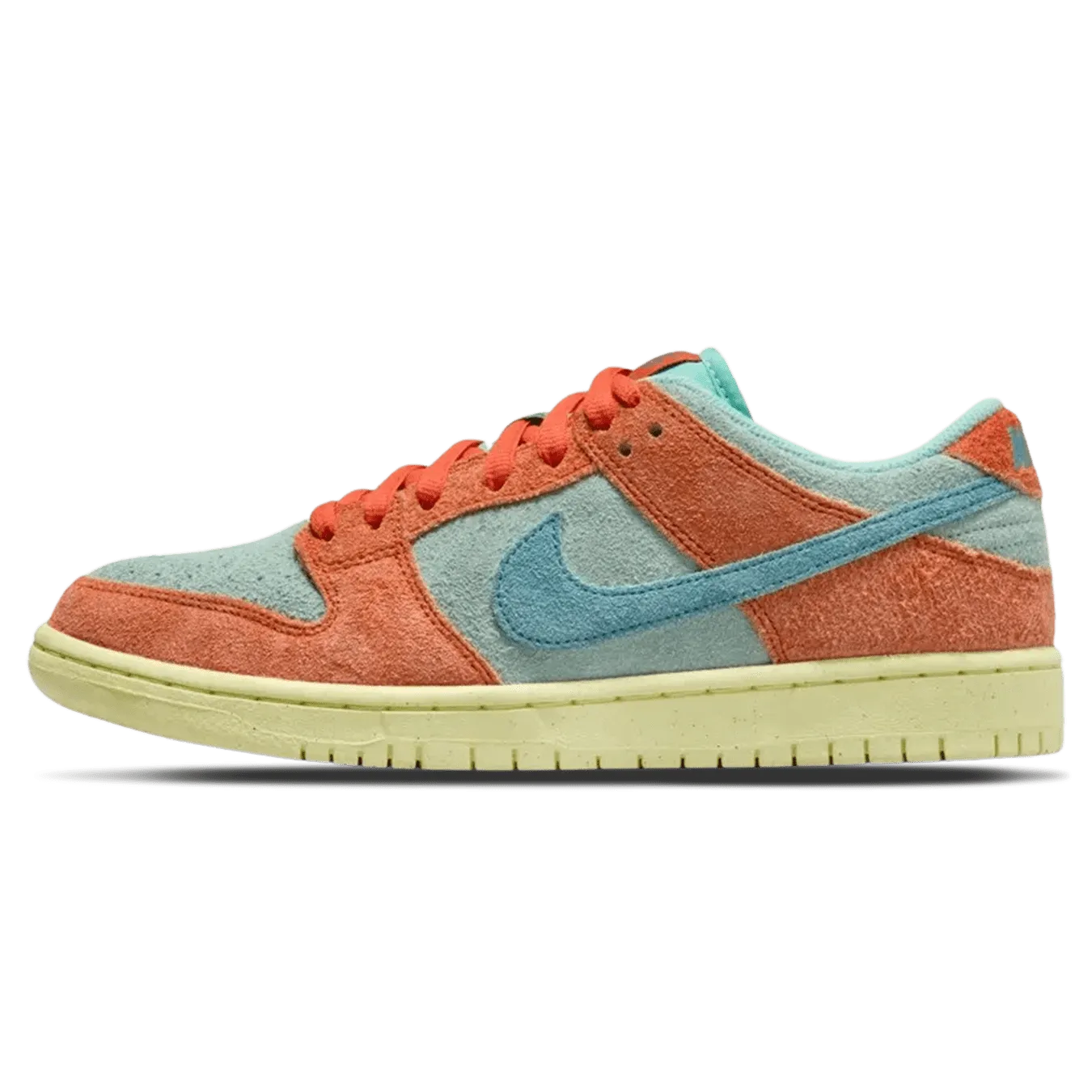 Nike Dunk Low SB 'Orange Emerald Rise' Nike Dunk casual shoes with iconic low-top shape