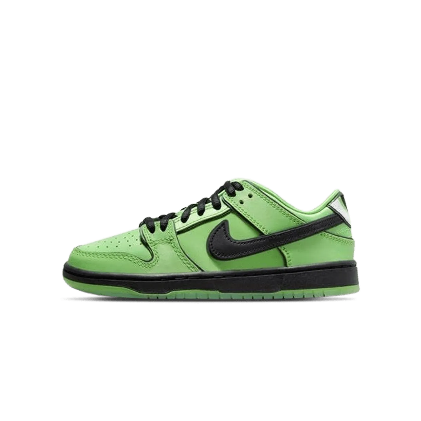 Nike Dunk Low SB x The Powerpuff Girls PS 'Buttercup' Nike Dunk casual shoes with iconic low-top shape