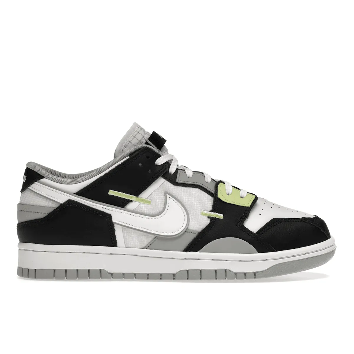 Nike Dunk Low Scrap Wolf Gray Light Lemon Twist Nike Dunk stylish shoes for sport and street