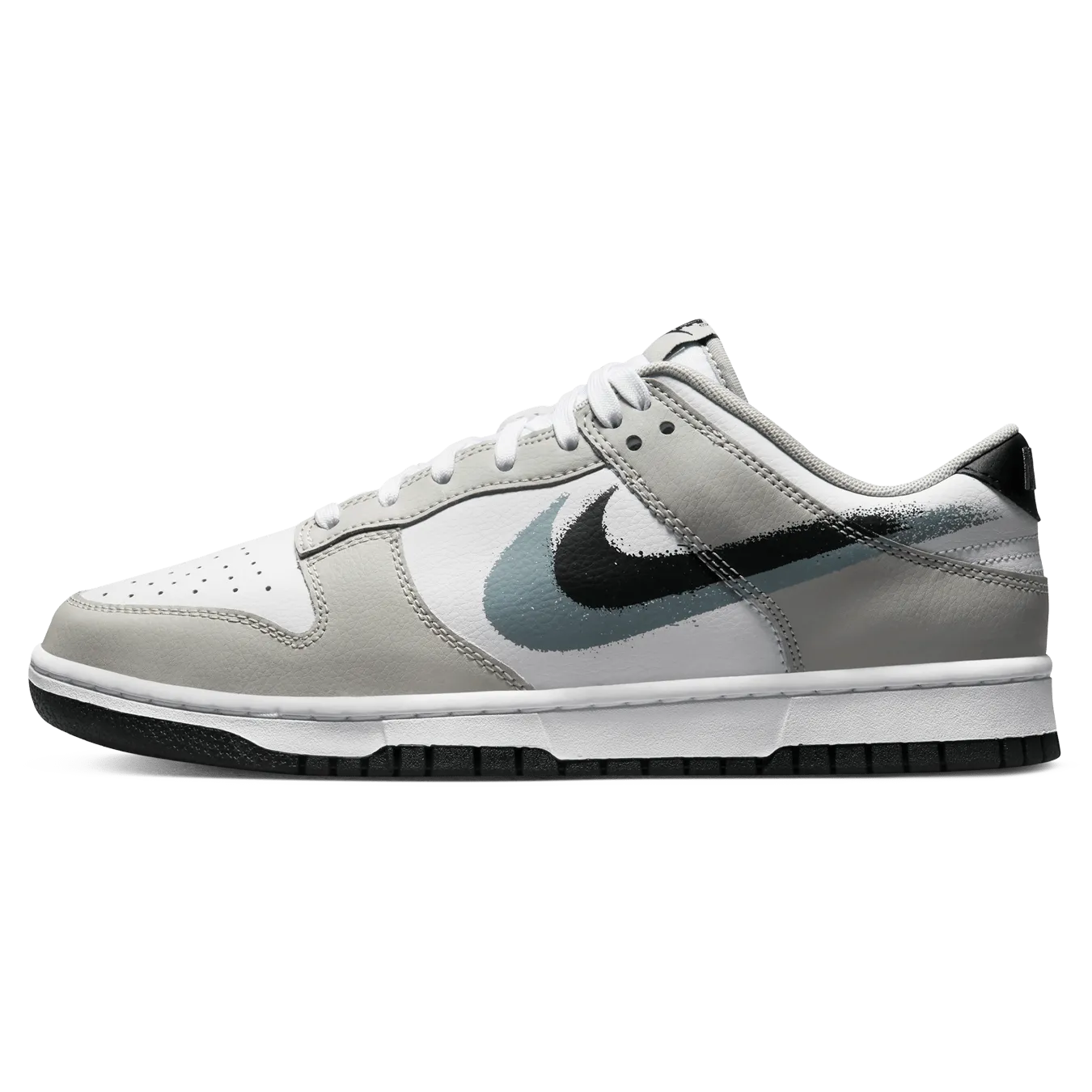 Nike Dunk Low 'Spray Paint Swoosh' Nike Dunk casual shoes with iconic low-top shape