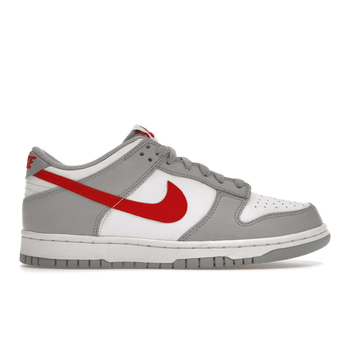 Nike Dunk Low White Wolf Gray University Red Nike Dunk stylish shoes for sport and street