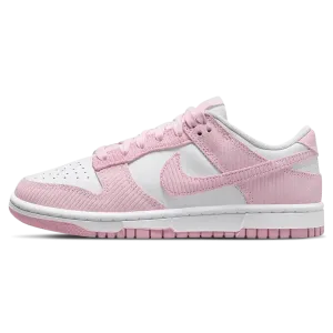 Nike Dunk Low Wmns 'Pink Corduroy' Nike Dunk casual shoes with iconic low-top shape