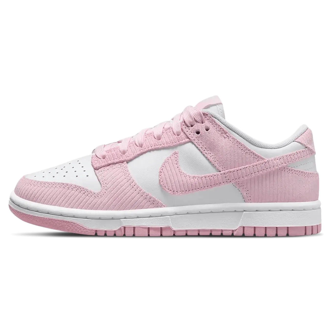 Nike Dunk Low Wmns 'Pink Corduroy' Nike Dunk casual shoes with iconic low-top shape
