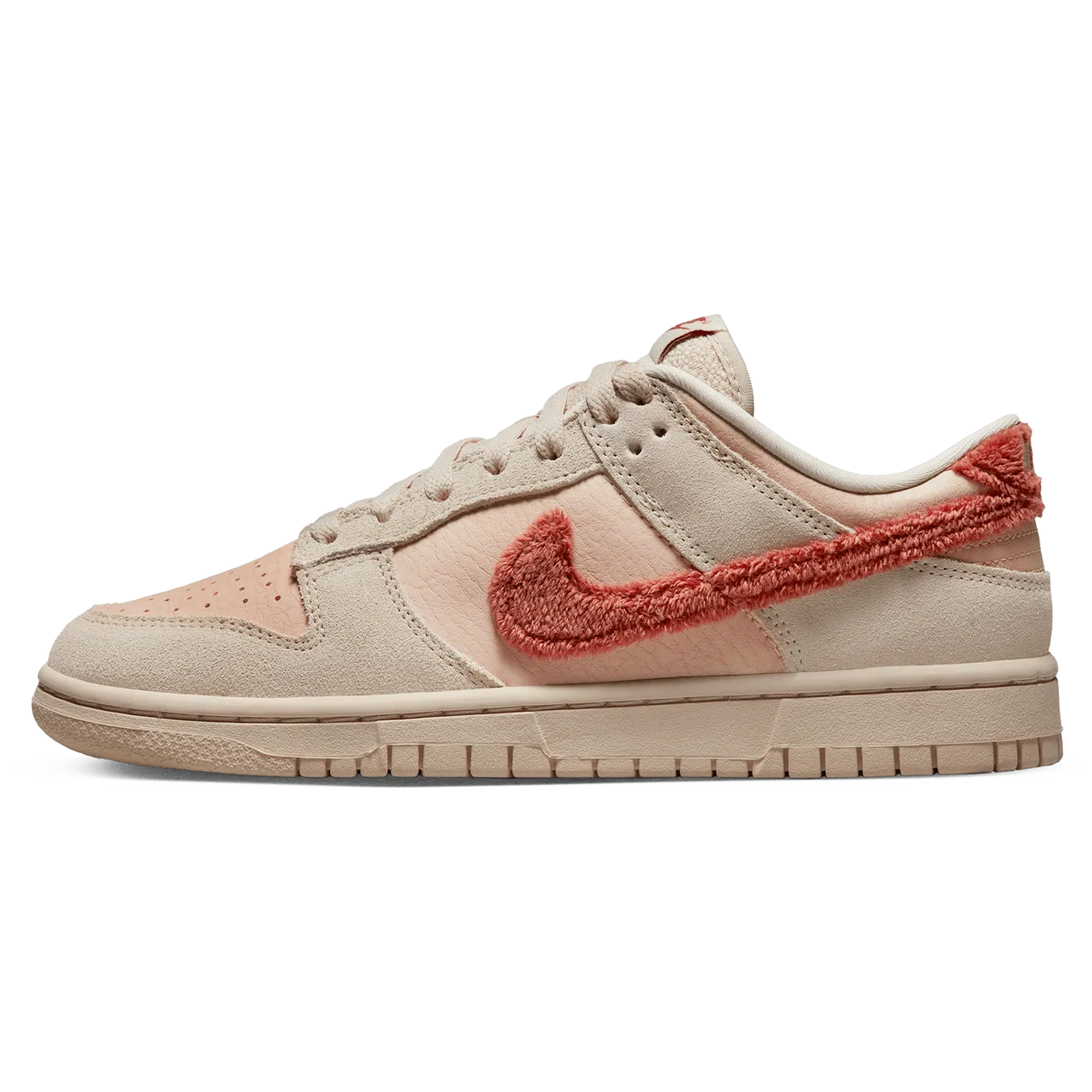 Nike Dunk Low Wmns 'Terry Swoosh' Nike Dunk casual shoes with iconic low-top shape