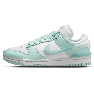 Nike Dunk Low Wmns Twist 'Jade Ice' Nike Dunk casual shoes with iconic low-top shape