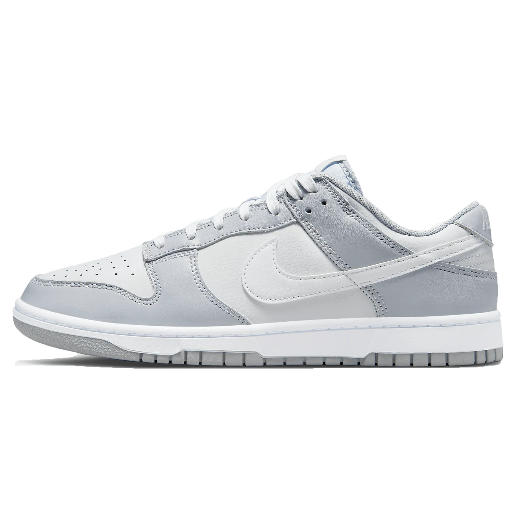 Nike Dunk Low 'Wolf Grey' Nike Dunk casual shoes with iconic low-top shape