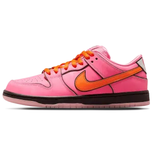 Nike Dunk SB Low x The Powerpuff Girls 'Blossom' Nike Dunk casual shoes with iconic low-top shape