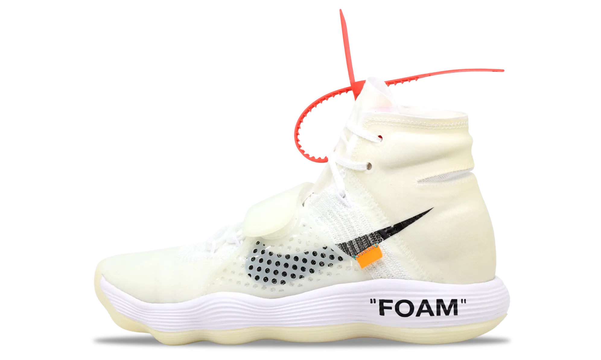 Nike Hyperdunk Flyknit x OFF-WHITE The Ten 2017 (AJ4578-100) Men's Size 4-9 nike dunk trendy streetwear shoes