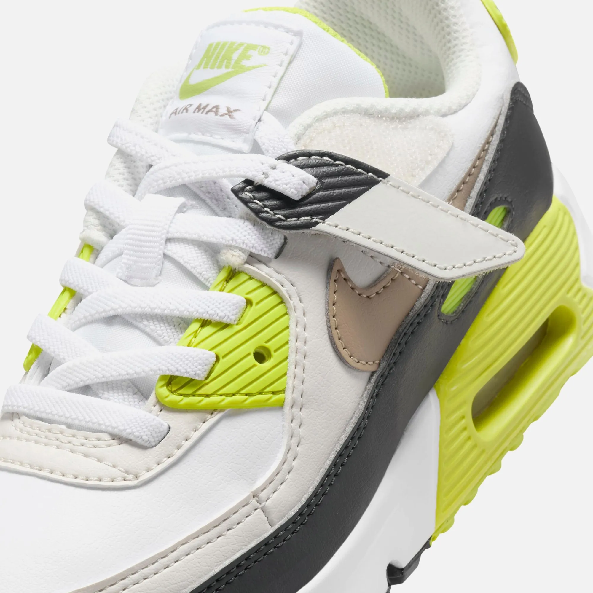 Nike PS Air Max 90 Easyon - White / Khaki / Cyber / Dark Smoke Grey Nike performance sneakers