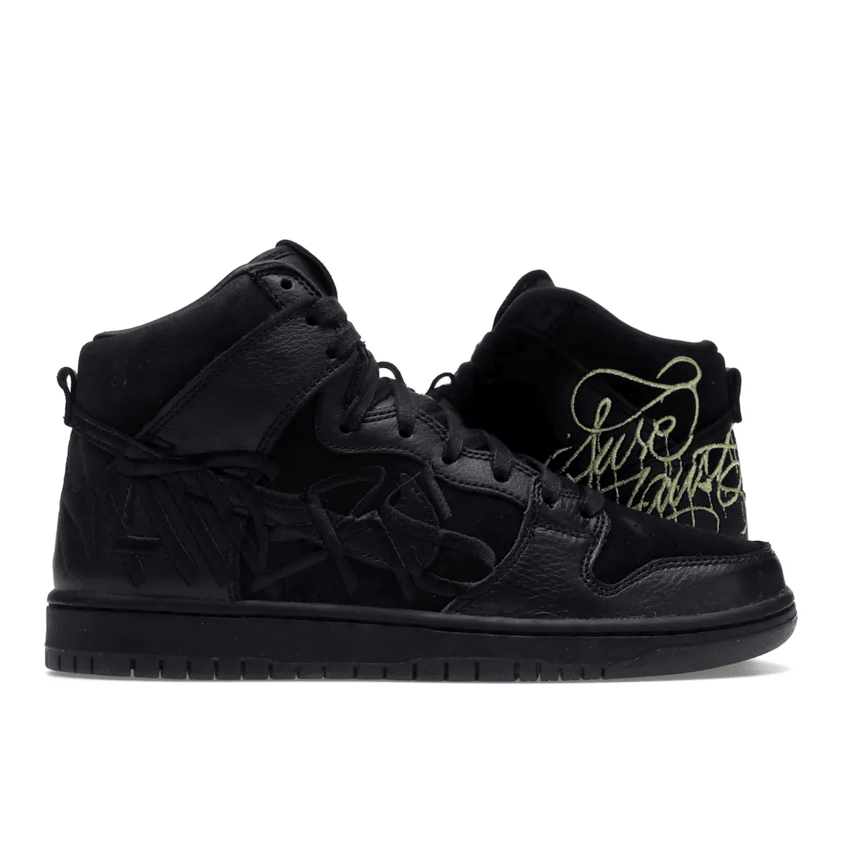Nike SB Dunk High FAUST Black Gold Nike Dunk stylish shoes for sport and street