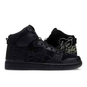 Nike SB Dunk High FAUST Black Gold Nike Dunk stylish shoes for sport and street