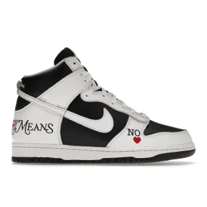 Nike SB Dunk High Supreme By Any Means Black Nike Dunk stylish shoes for sport and street