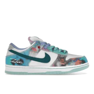 Nike SB Dunk Low Futura Laboratories Bleached Aqua Nike Dunk sneakers inspired by basketball roots
