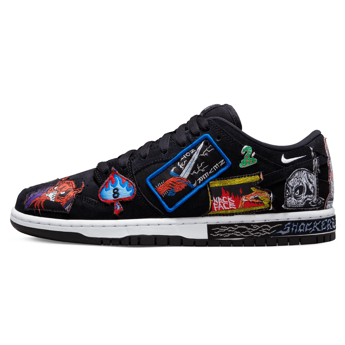 Nike SB Dunk Low Pro QS 'Neckface' Nike Dunk casual shoes with iconic low-top shape
