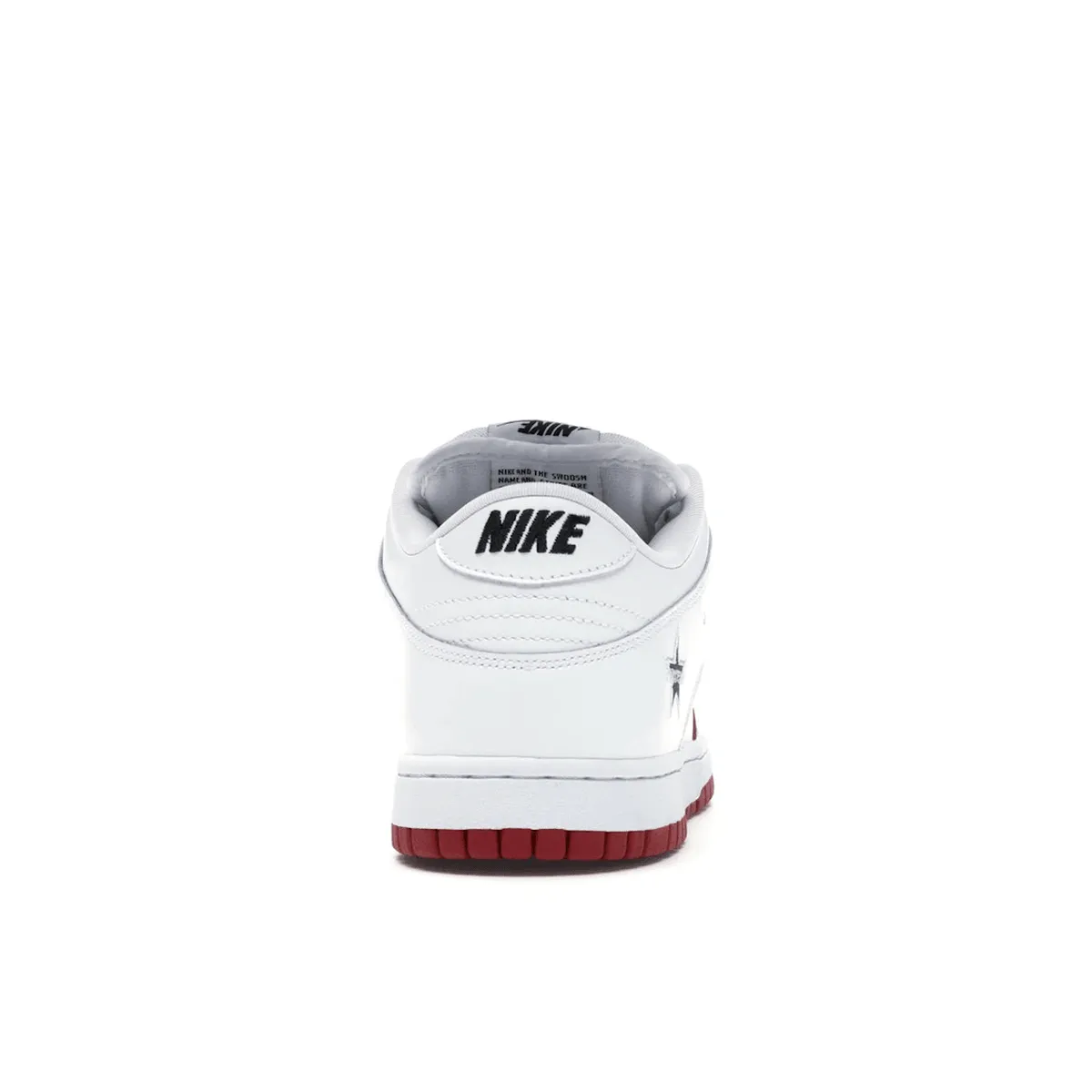 Nike SB Dunk Low Supreme Jewel Swoosh Red Nike Dunk low sneakers