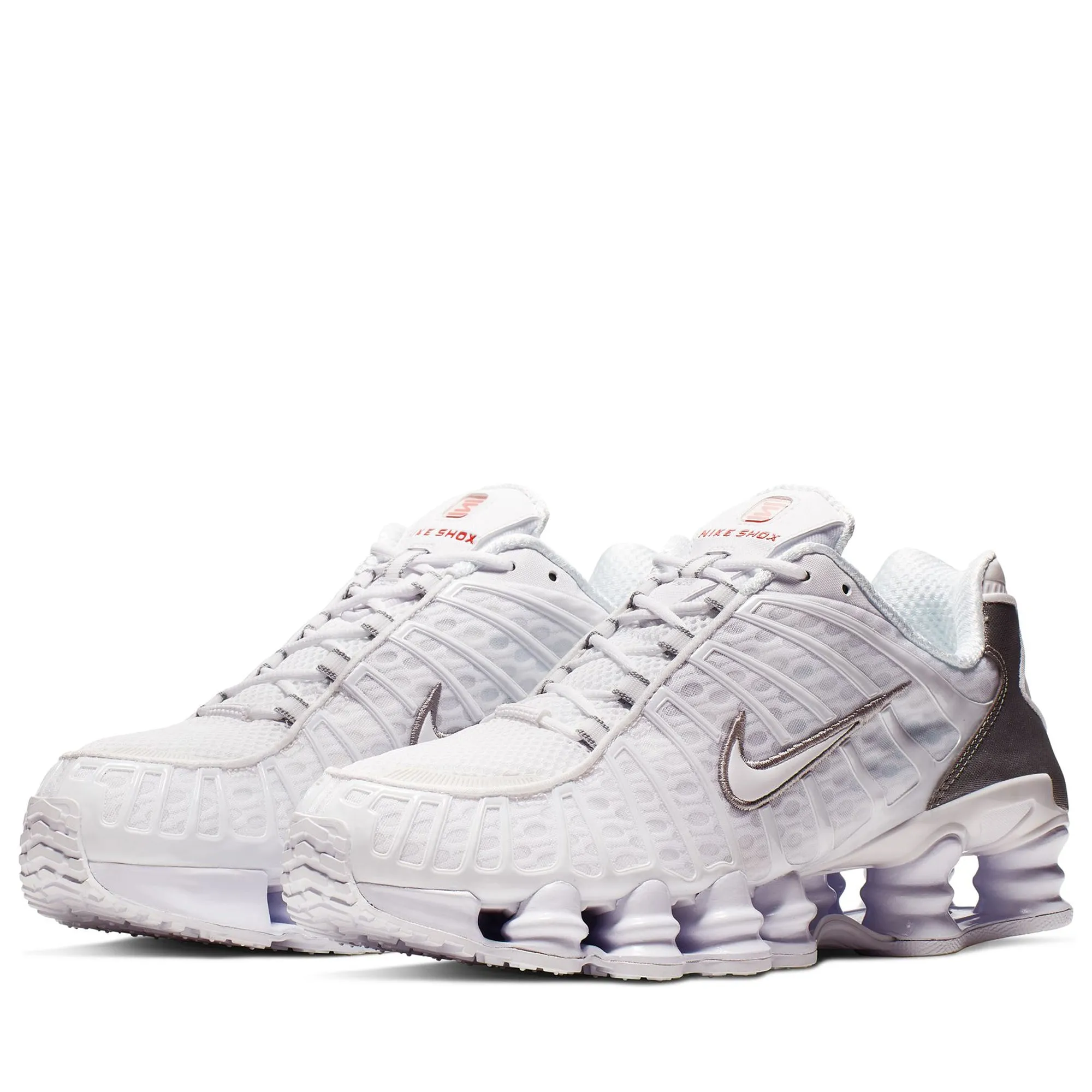 Nike Shox TL - White/Metallic Silver Nike signature shoe looks