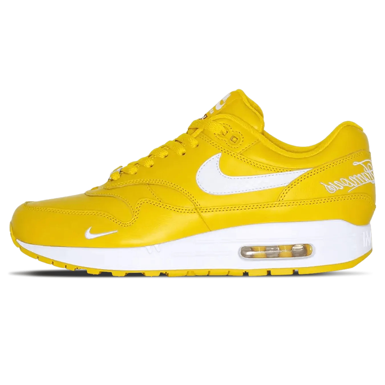 Nike x Supreme Air Max 1 '87 SP 'Speed Yellow' nike air max 1 comfortable casual shoes