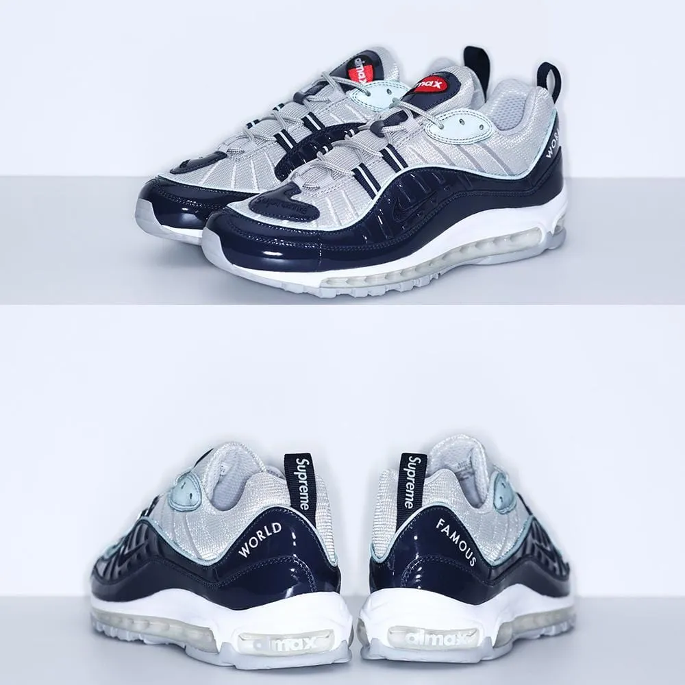 Nike x Supreme Air Max 98 'Blue' Nike Air Max cushioned sneakers