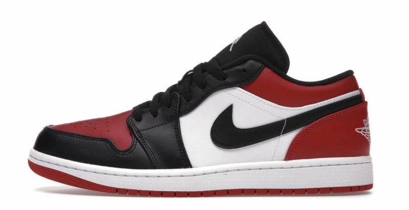 Nike Air Jordan 1 Low Bred Toe  553558-612 Iconic Jordan 1 sneakers for collectors