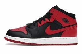 Nike Air Jordan 1 Mid Banned 2020 (GS) 554725-074 Iconic Jordan 1 sneakers for collectors