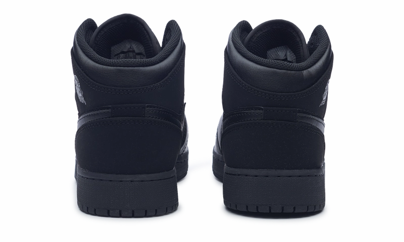 nike Air Jordan 1 Retro Mid GS 'Black Dark Grey' Heritage-inspired daily shoes