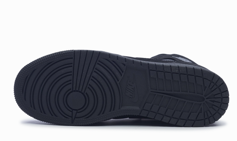 nike Air Jordan 1 Retro Mid GS 'Black Dark Grey' Heritage-inspired daily shoes