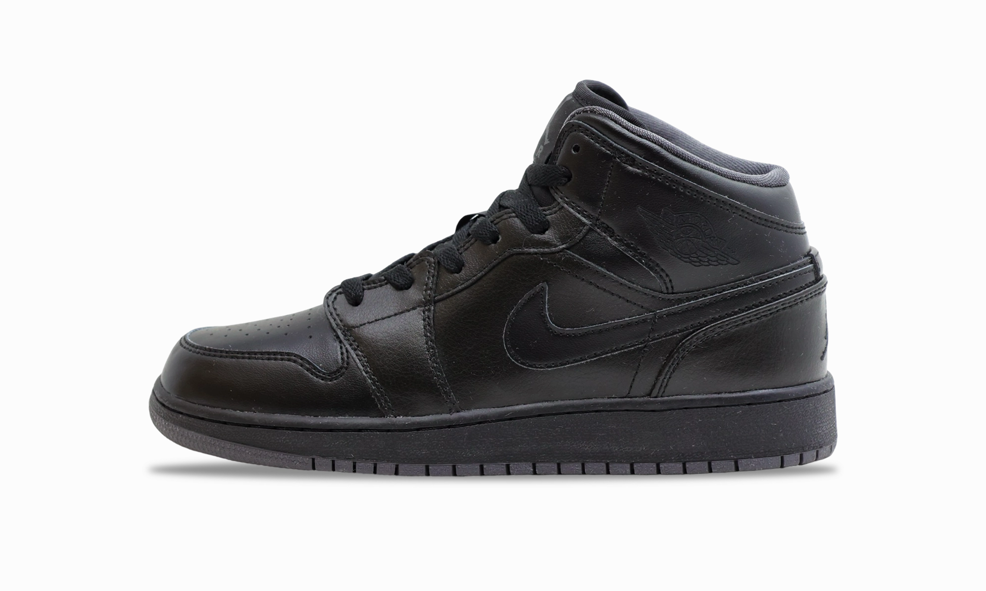 nike Air Jordan 1 Retro Mid GS 'Black Dark Grey' Iconic Jordan 1 sneakers for collectors