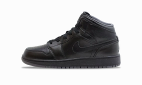 nike Air Jordan 1 Retro Mid GS 'Black Dark Grey' Iconic Jordan 1 sneakers for collectors