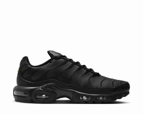 Nike Air Max Plus Leather "Black" Nike men??s athletic shoes with versatile design