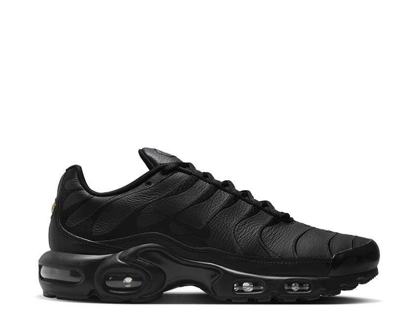 Nike Air Max Plus Leather "Black" Nike men??s athletic shoes with versatile design