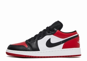 Nike Jordan 1 Low Bred Toe 2021 (553558-612/553560-612) Size 4Y-14 Iconic Jordan 1 sneakers for collectors