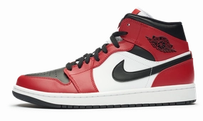 Nike Jordan 1 Mid Chicago Black Toe 2020 (554724-069) Men's Size 7-12 Iconic Jordan 1 sneakers for collectors