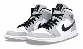 nike Jordan 1 Mid Light Smoke Grey 2020 (554724-092) Men's Size 7-11 Iconic Jordan 1 sneakers for collectors
