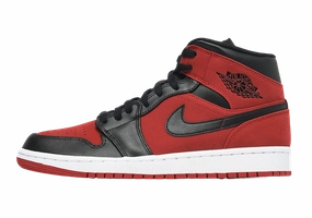 Nike Jordan 1 Mid Reverse Banned 2018 (554724-610) Men's Size 8-11 Iconic Jordan 1 sneakers for collectors
