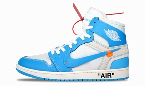 Nike Jordan 1 Retro High OG x OFF-WHITE UNC (AQ0818-148) Men's Size 10-12 Iconic Jordan 1 sneakers for collectors