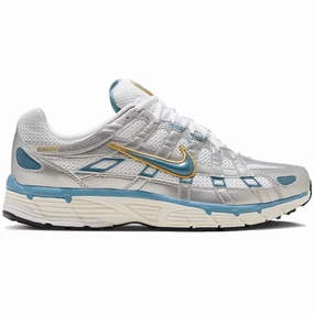 Nike P-6000 Metallic Silver Aegean Storm nike p6000 retro-inspired running shoes