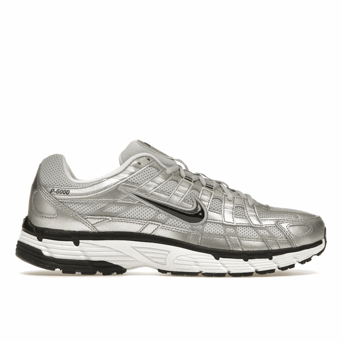 Nike P-6000 Metallic Silver Pure Platinum nike p6000 retro-inspired running shoes