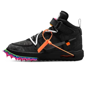 Off-White x Nike Air Force 1 Mid 'Black' Nike Air Force 1 timeless sneakers for any outfit