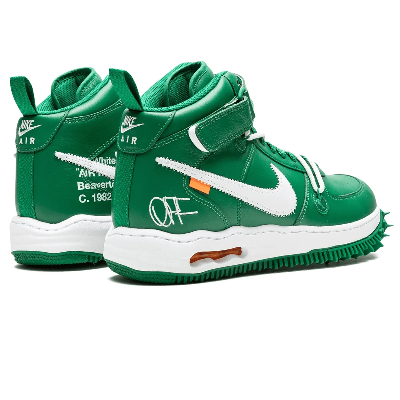 Off-White x Nike Air Force 1 Mid 'Pine Green' Nike Air Force 1 low-top sneakers