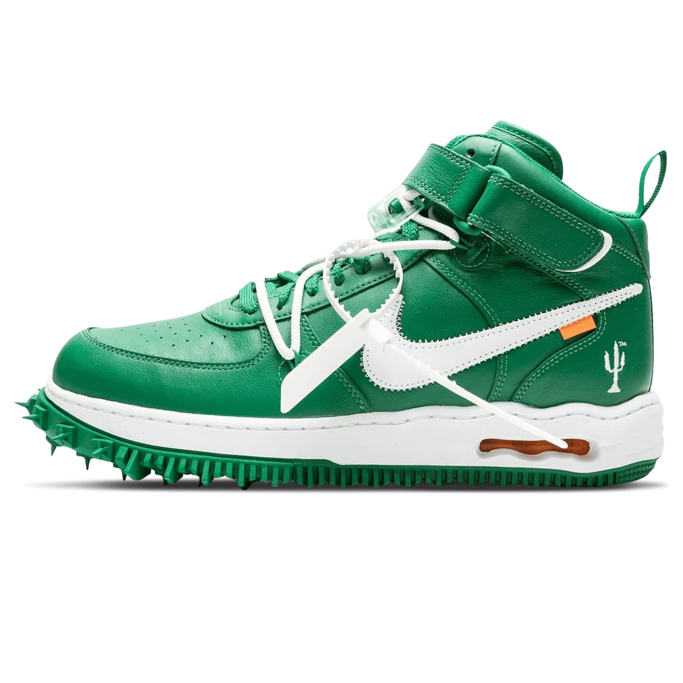 Off-White x Nike Air Force 1 Mid 'Pine Green' Nike Air Force 1 timeless sneakers for any outfit