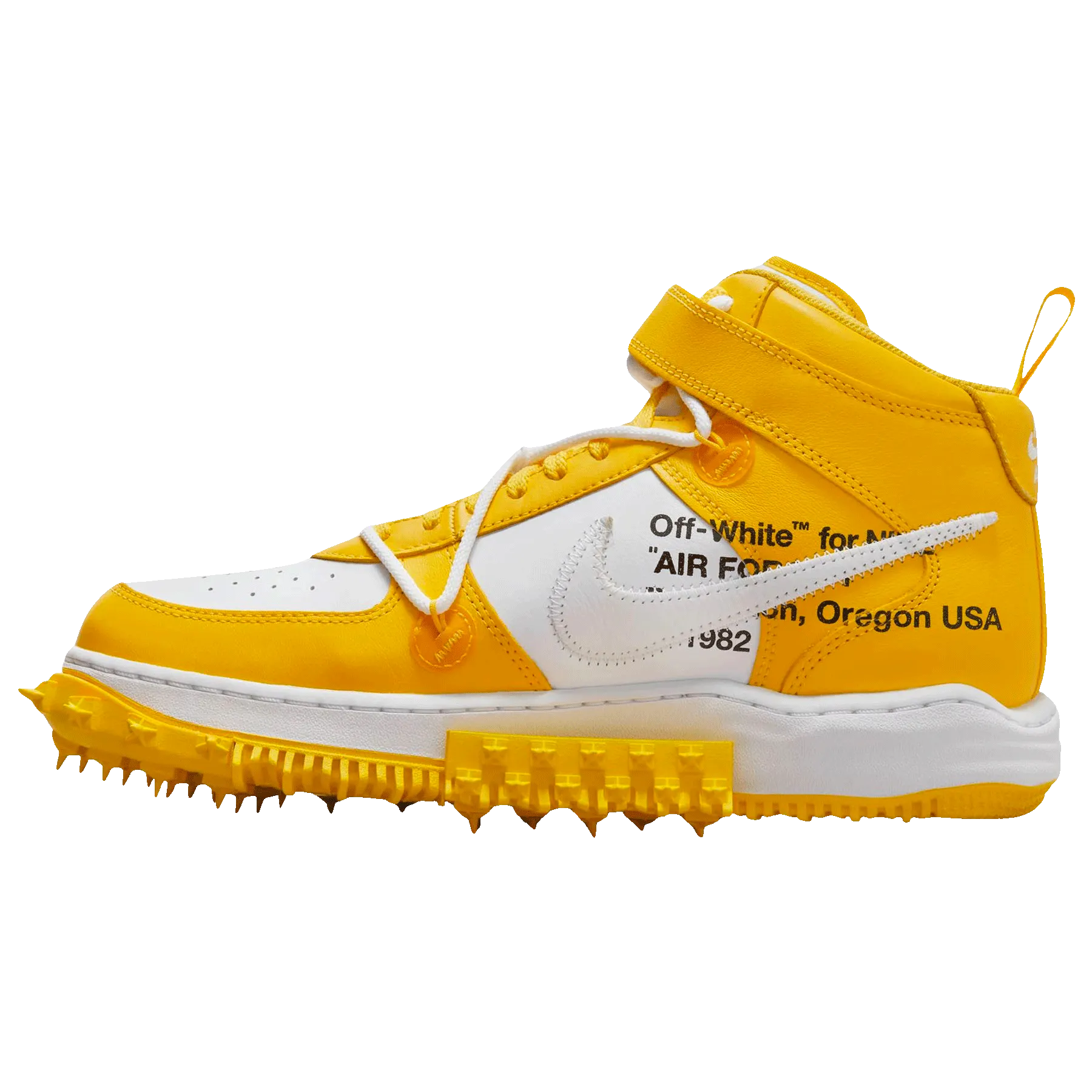 Off-White x Nike Air Force 1 Mid 'Varsity Maize' Nike Air Force 1 low-top sneakers