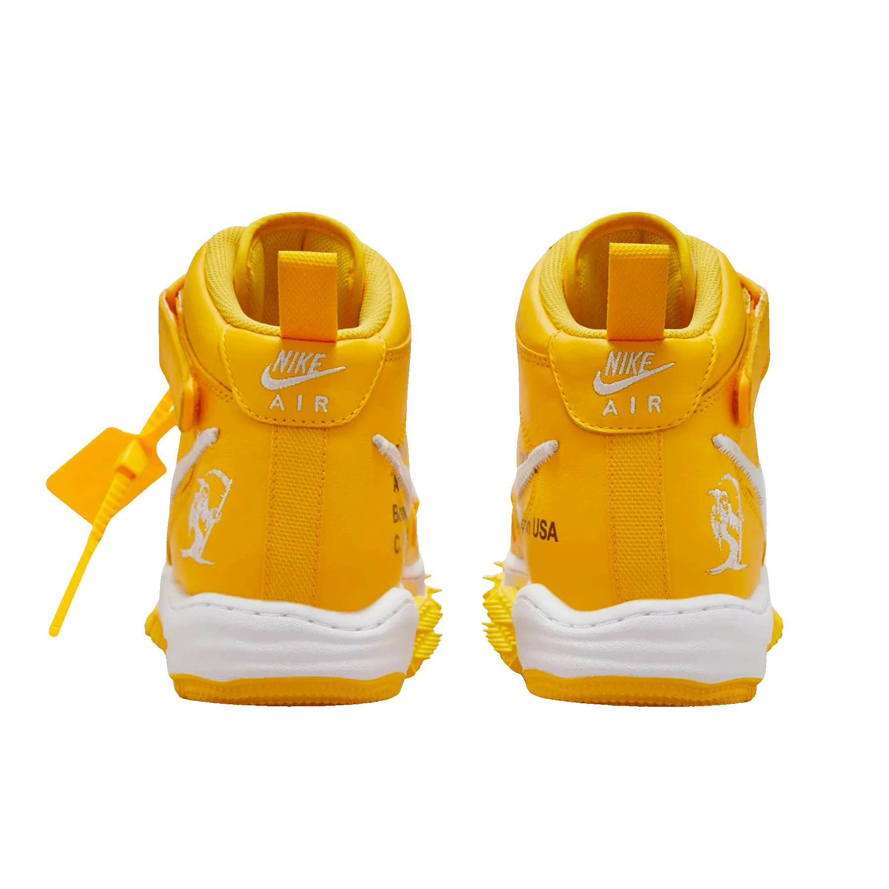 Off-White x Nike Air Force 1 Mid 'Varsity Maize' Nike Air Force 1 low-top sneakers